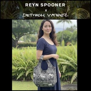 Reyn Spooner x Dietrich Varez • Hawaii • Artist Cotton Cloth Grocery Tote Bag